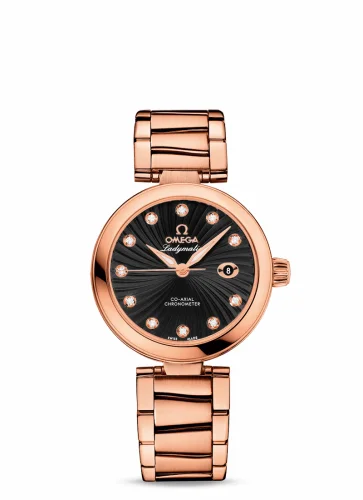 Omega LadyMatic Co-Axial 34 Red Gold / Black / Bracelet 425.60.34.20.51.001 (42560342051001)